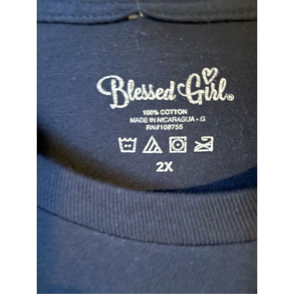Christmas Blessed Girl Plus Size Tee 2X - Picture 3 of 6